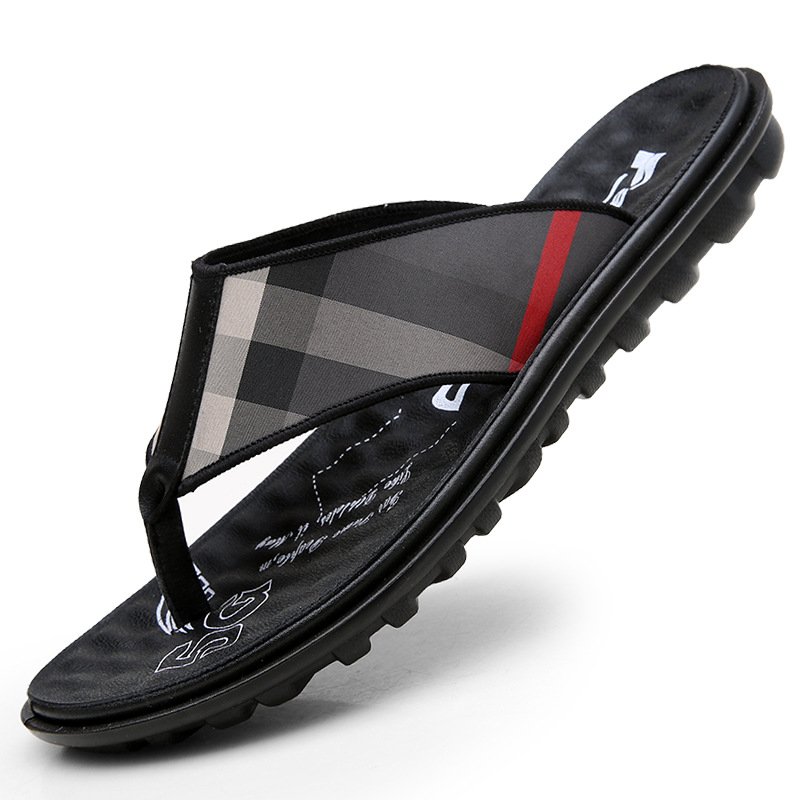 2024 men slippers fashion summer platform sandals outdoor wear beach shoes casual slides slippers