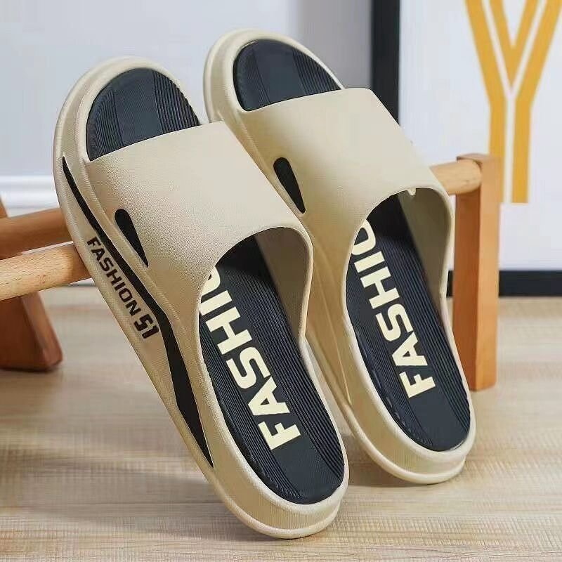 2024 new mocheng Light Weight Soft Thick Sole Anti-slip Flat Home Slides Slippers