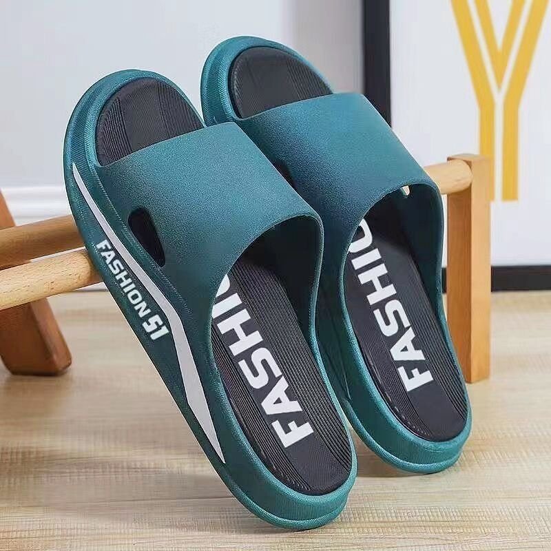 2024 new mocheng Light Weight Soft Thick Sole Anti-slip Flat Home Slides Slippers