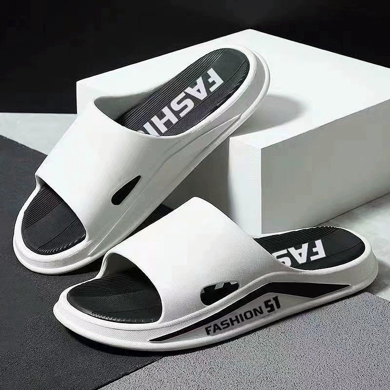 2024 new mocheng Light Weight Soft Thick Sole Anti-slip Flat Home Slides Slippers