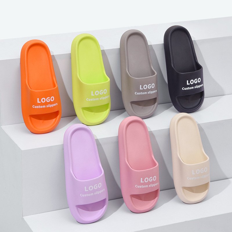 Wholesale Designer Men New Soft EVA Foam Sandal Custom Logo Slides Slippers Original For Men