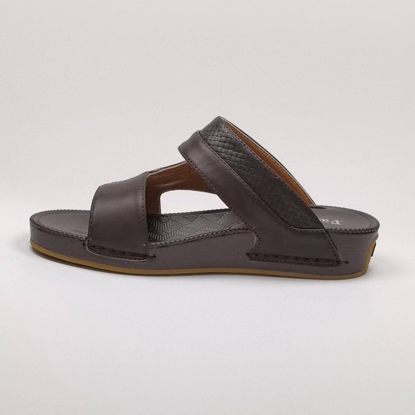 Summer Saudi Arabian Men's Slippers Wedge And Oriental Handmade Men's Sandals Big Size Beach Slide Men Slipper
