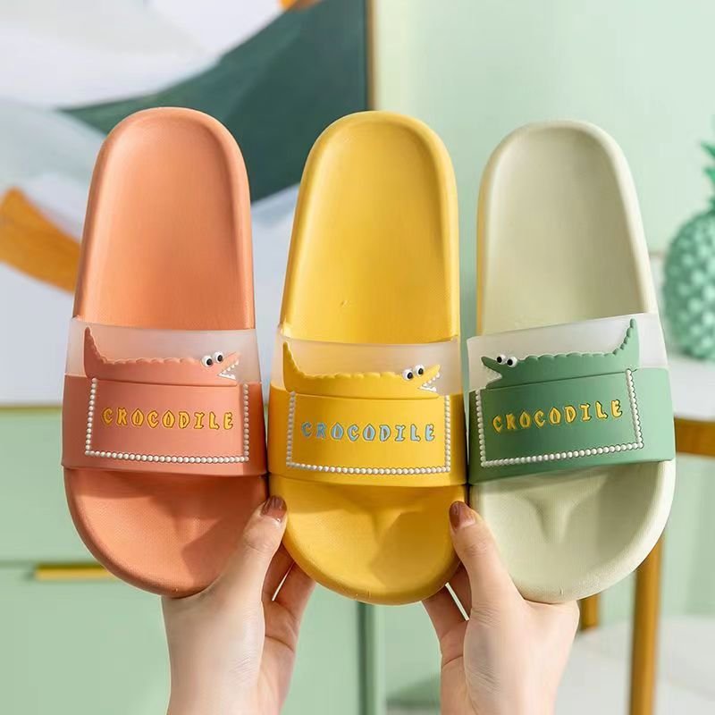 New Arrival new sandals and slippers women's summer home EVA striped trampling soft bottom mute indoor couple male slippers