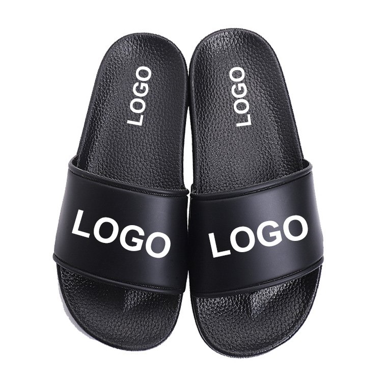 Super Soft PU Slides Beach Custom Slides Logo Plus Size Footwear Summer Cool Slipper custom slide slippers For Men Women