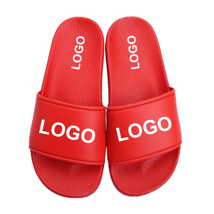 Super Soft PU Slides Beach Custom Slides Logo Plus Size Footwear Summer Cool Slipper custom slide slippers For Men Women