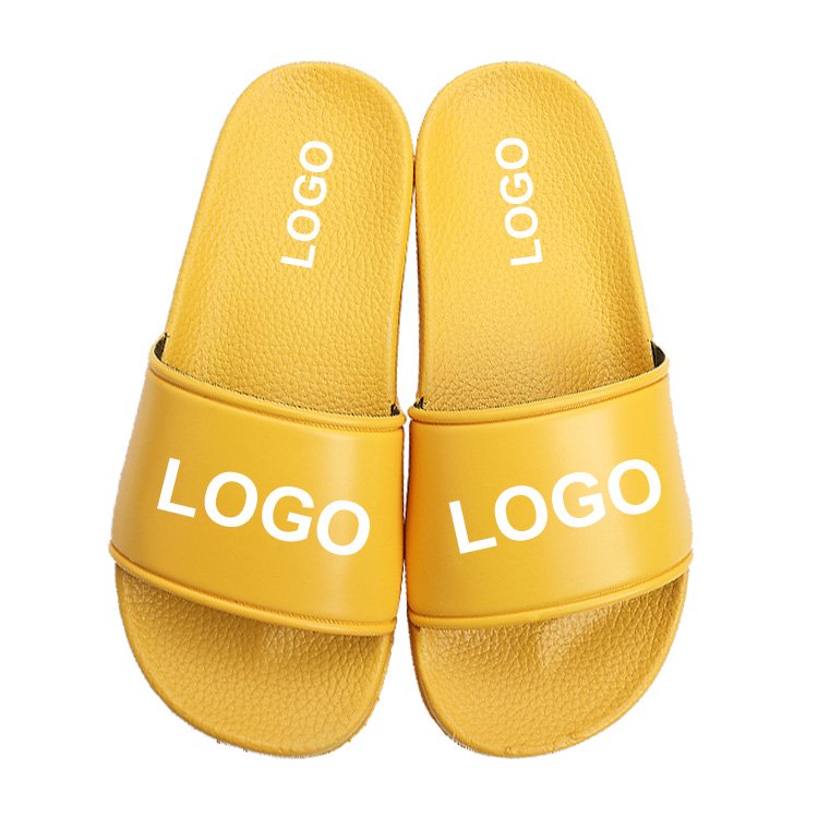 Super Soft PU Slides Beach Custom Slides Logo Plus Size Footwear Summer Cool Slipper custom slide slippers For Men Women