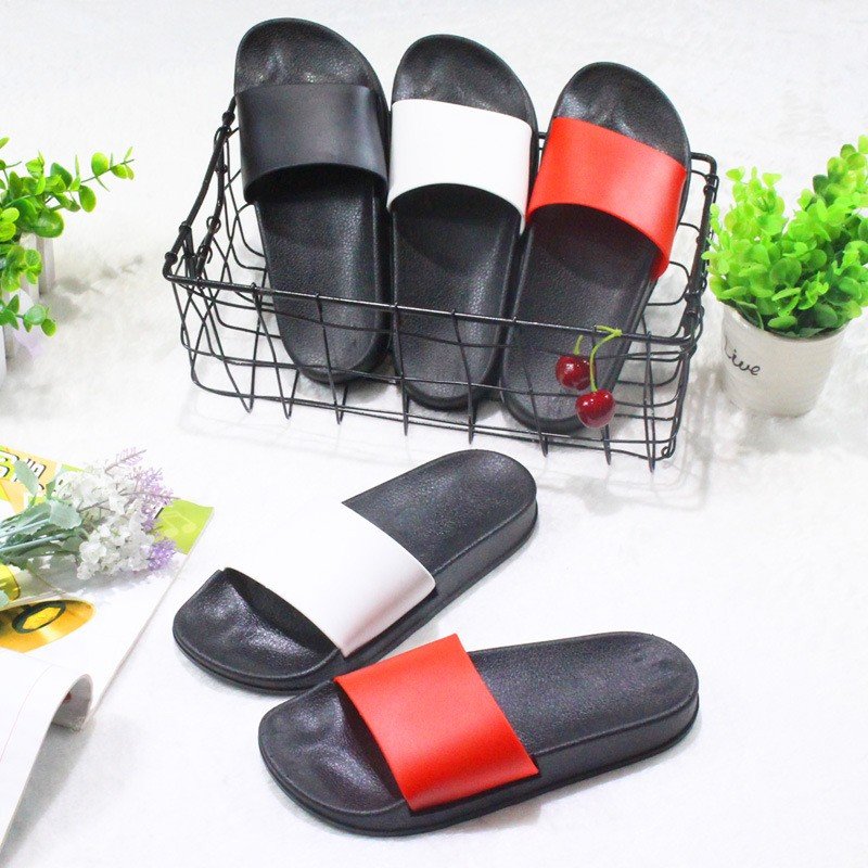 New Fashion Custom Logo hard-wearing quick-drying outdoor indoor PVC Women Men Slide Slipper