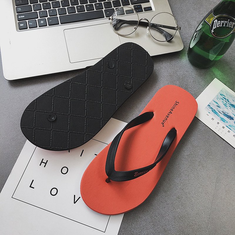 Stock Custom Logo Printed Rubber Sliding Bulk Men's and Women's Slipper Shoes Pink Red Black Gold Silver Wedding flip-flops