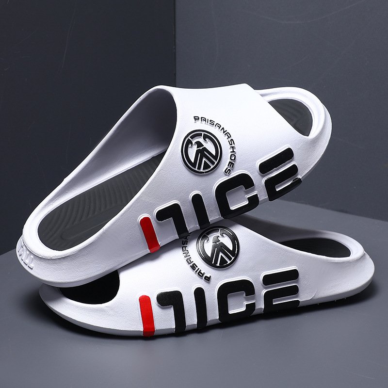 New Summer Men Non-Slip Thick Sole Trendy Beach Sandals Slides Slippers Outdoor Indoor