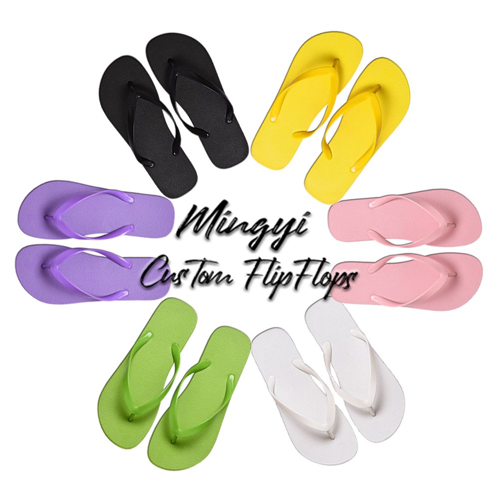 Beach Logo Design Indoor Bride Printed White Wedding Footwear Flip-flops Slippers Custom Flip Flops For Men Women