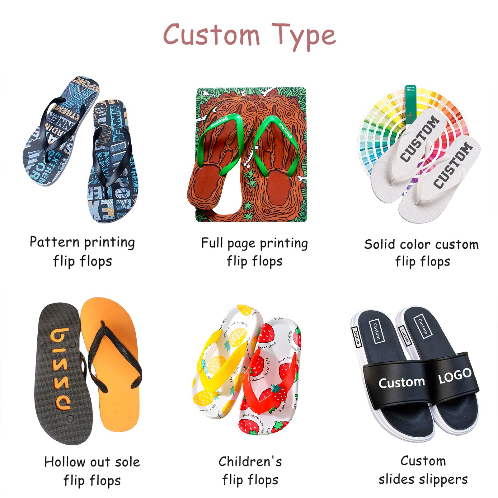 Beach Logo Design Indoor Bride Printed White Wedding Footwear Flip-flops Slippers Custom Flip Flops For Men Women