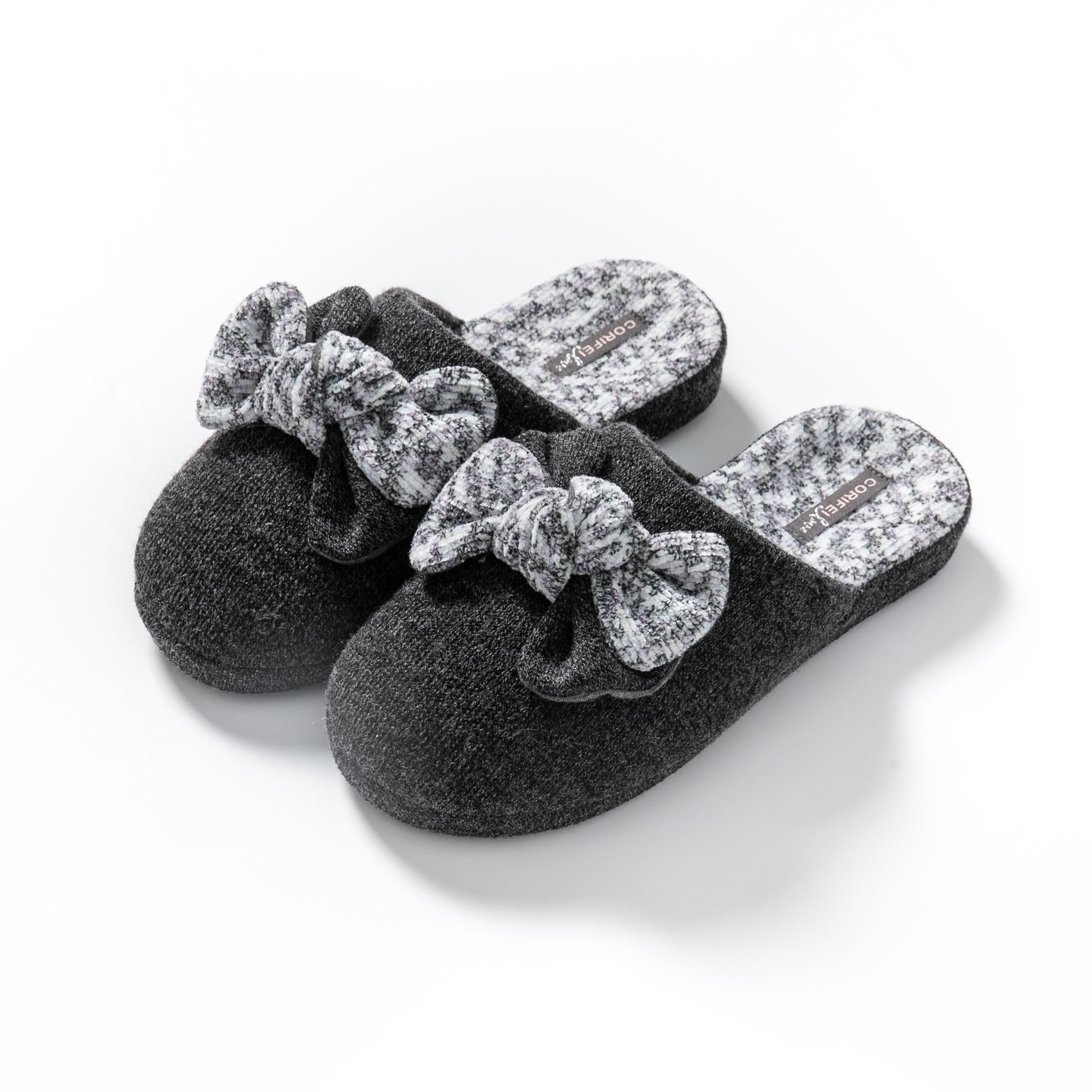 CORIFEI 2024 new Cozy non-slip soft plush warm winter comfy slippers for women flat