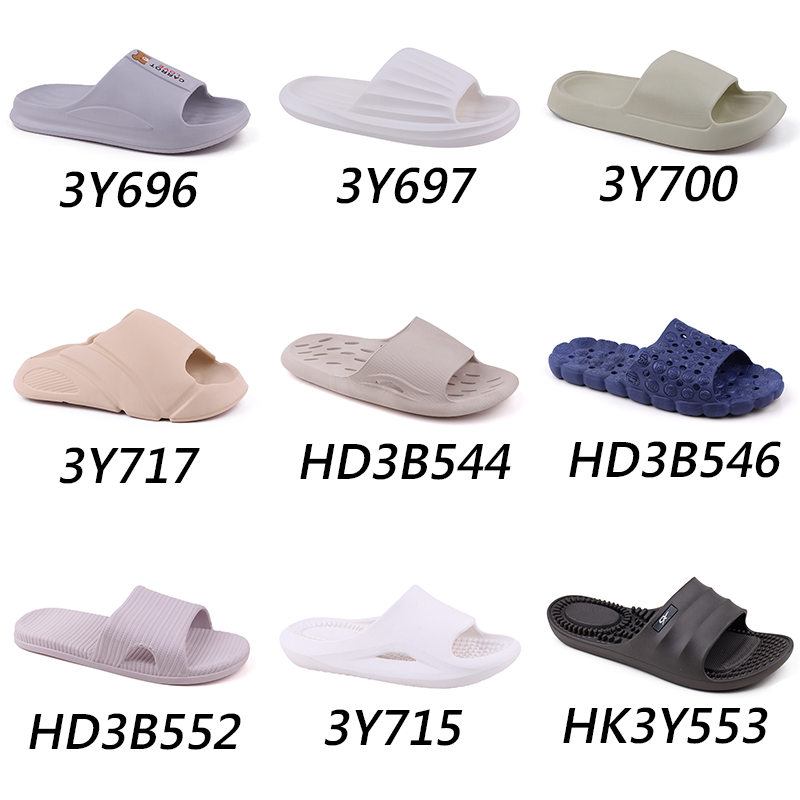 Thick Sole Slides Slippers Mens Gym Slippers Shower Sandals Quick Drying Unisex Home Chancletas Custom Slides Slippers For Men