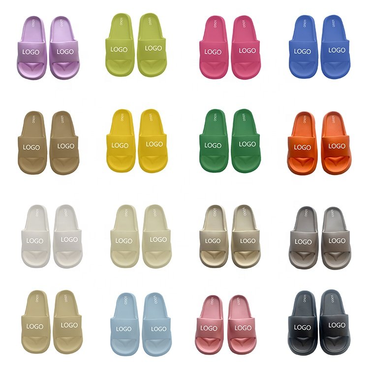 Thick EVA Foam Shower Slides Slipper Non-Slip Quick Drying Comfy black color Slippers for Women to Shower Home Spa Beach
