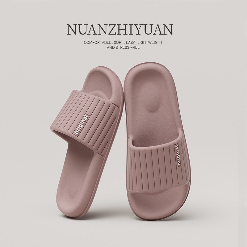 Slippers for Women in Summer Indoor Bathroom Non Slip Shower Outdoor Sandals for Men One Line Slippers