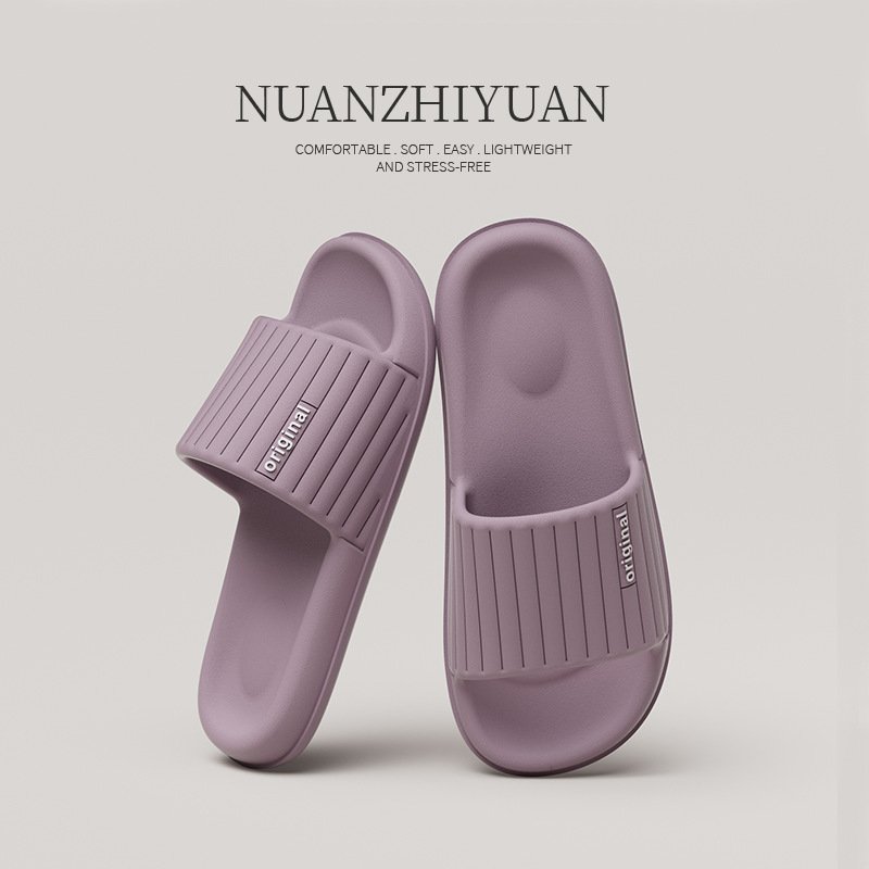 Slippers for Women in Summer Indoor Bathroom Non Slip Shower Outdoor Sandals for Men One Line Slippers