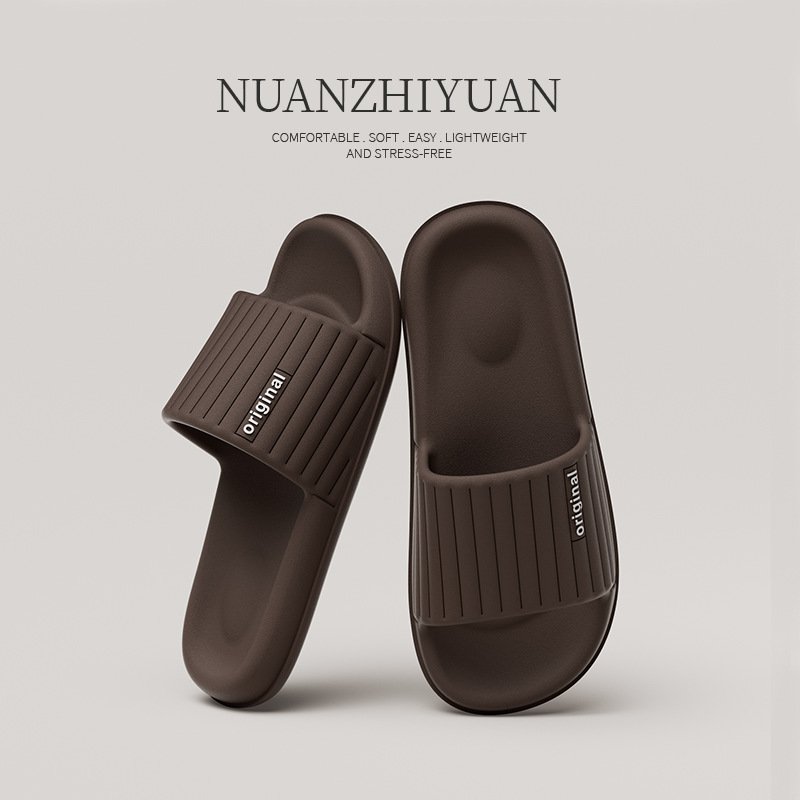 Slippers for Women in Summer Indoor Bathroom Non Slip Shower Outdoor Sandals for Men One Line Slippers