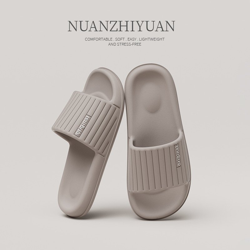 Slippers for Women in Summer Indoor Bathroom Non Slip Shower Outdoor Sandals for Men One Line Slippers