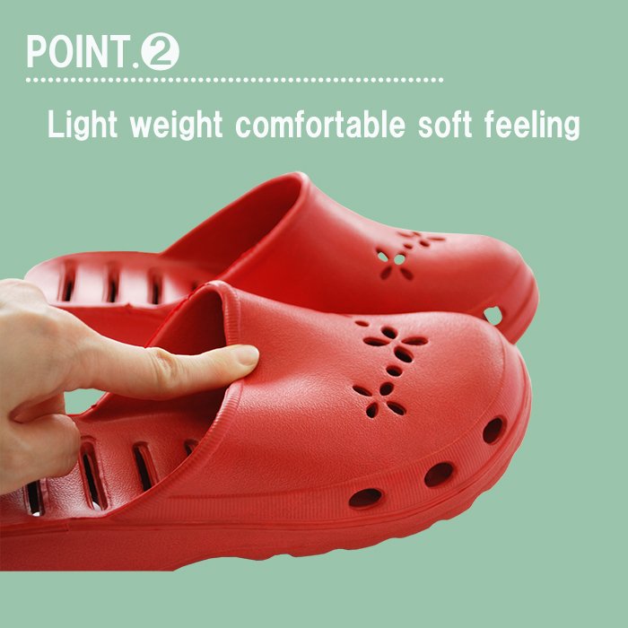 Water-repellent and water-permeable design home slides slippers for women