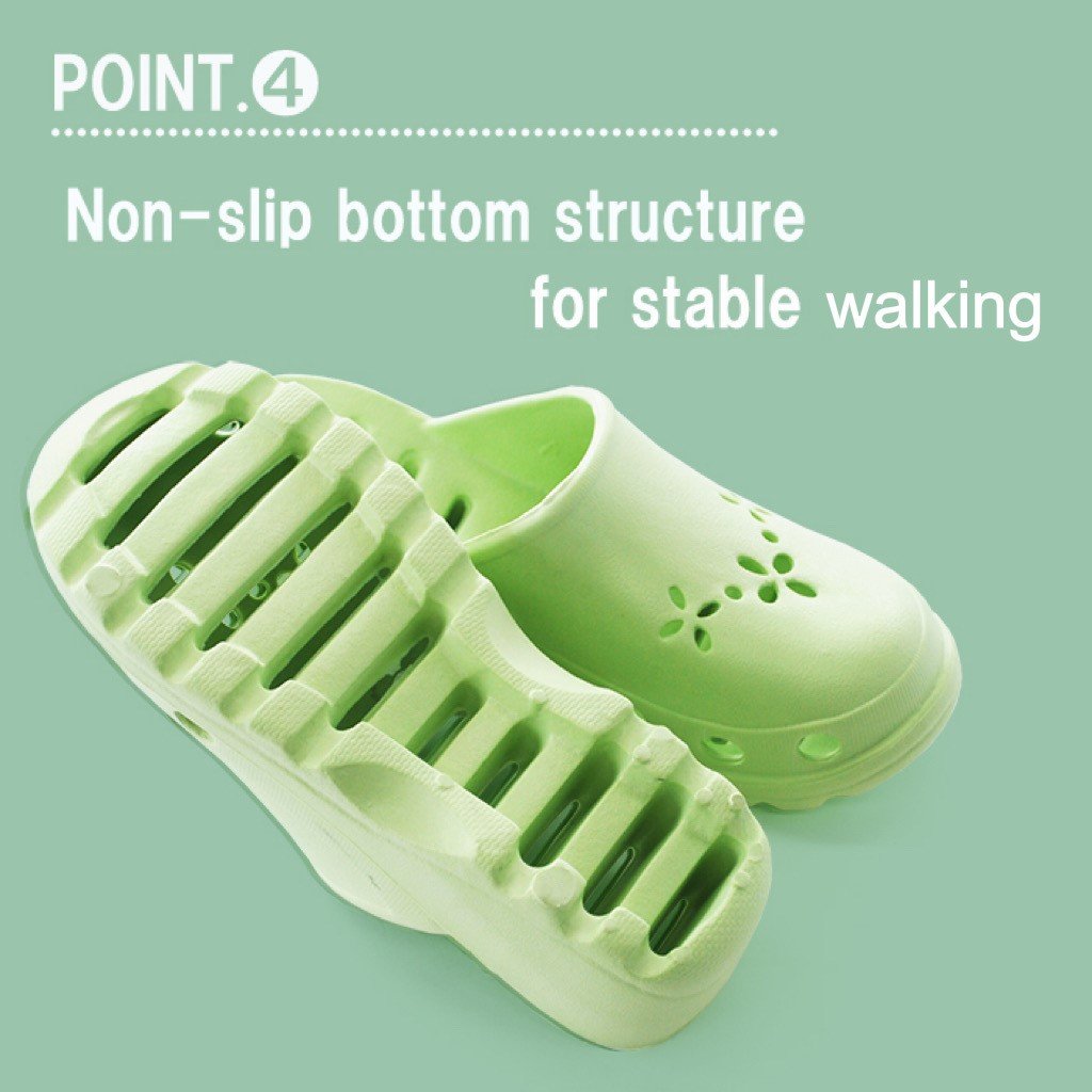 Water-repellent and water-permeable design home slides slippers for women