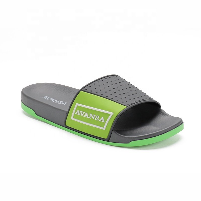 Henghao Trendy Sandals Fashionable Custom Logo Slide Sandal Men Slipper Suppliers Slides Slippers 3 Line Strip Slippers For Men