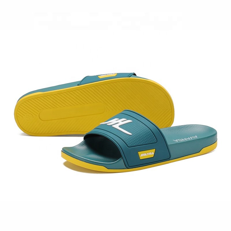Henghao Trendy Sandals Fashionable Custom Logo Slide Sandal Men Slipper Suppliers Slides Slippers 3 Line Strip Slippers For Men