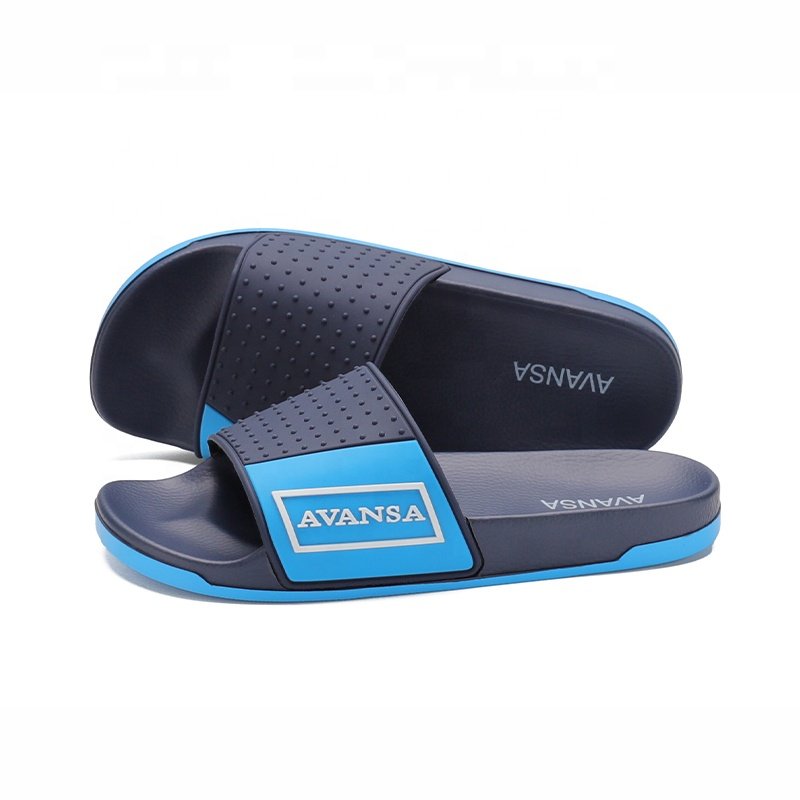 Henghao Trendy Sandals Fashionable Custom Logo Slide Sandal Men Slipper Suppliers Slides Slippers 3 Line Strip Slippers For Men