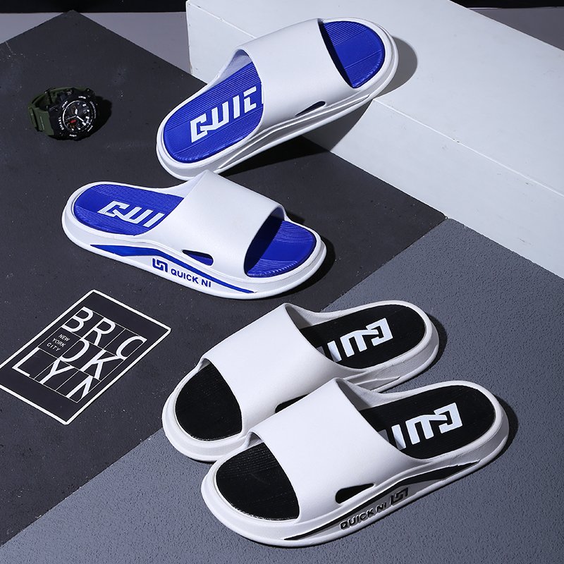 2024 Men's and Women's Summer Slides Non-Slip Soft Bottom Bath Slippers for Home Use with Deodorant Feature for Outgoings