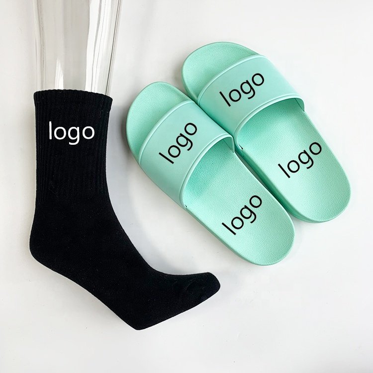 Custom Logo Summer Slippers Brand Fashion Designers Slippers Sandal Custom sock Men'S Sandals