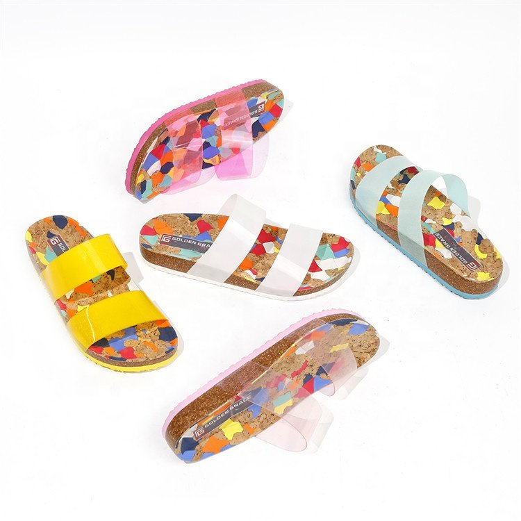 Ladies Shoes Sandals Sport Shoes Summer Women Shoes Outdoor Slippers EVA Cork TPU Factory Customize Summer Opp Bag 5 Pairs