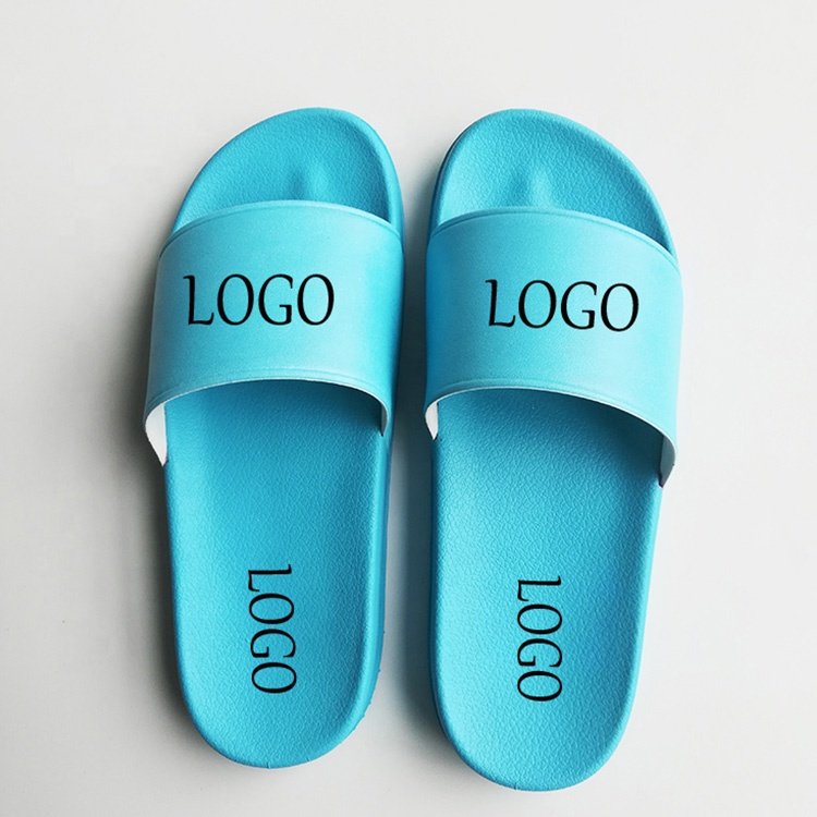 Unisex Custom logo Personalized black plain blank Men'S 2021 Summer Slippers Men Pvc slides slippers