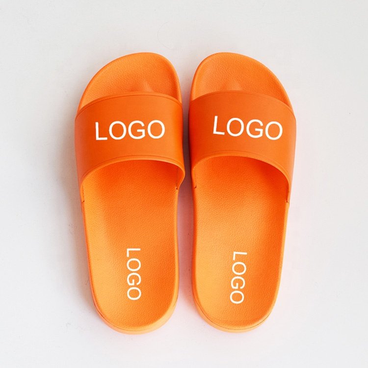 Unisex Custom logo Personalized black plain blank Men'S 2021 Summer Slippers Men Pvc slides slippers