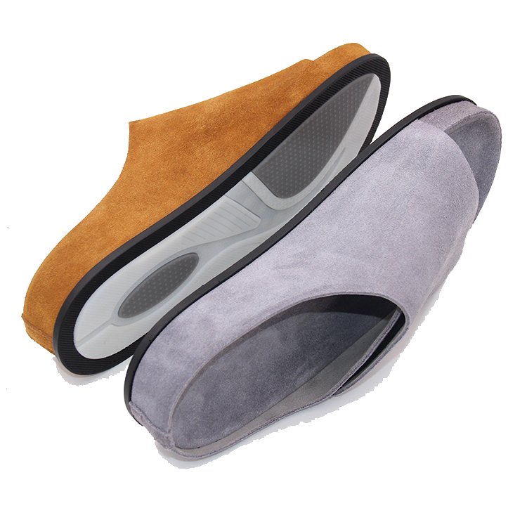 Men's Luxury Cowhide Daily Wear Fashion Slides Slipper with Customized Logo Genuine Leather Lining