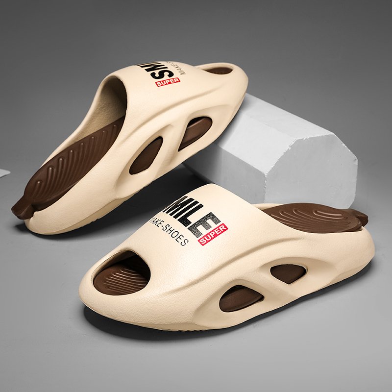 Factory Summer New Style Cool Men's Anti-slip Eva Flat Beach Slides Slippers Breathable slipper eva soft shoes mens brands