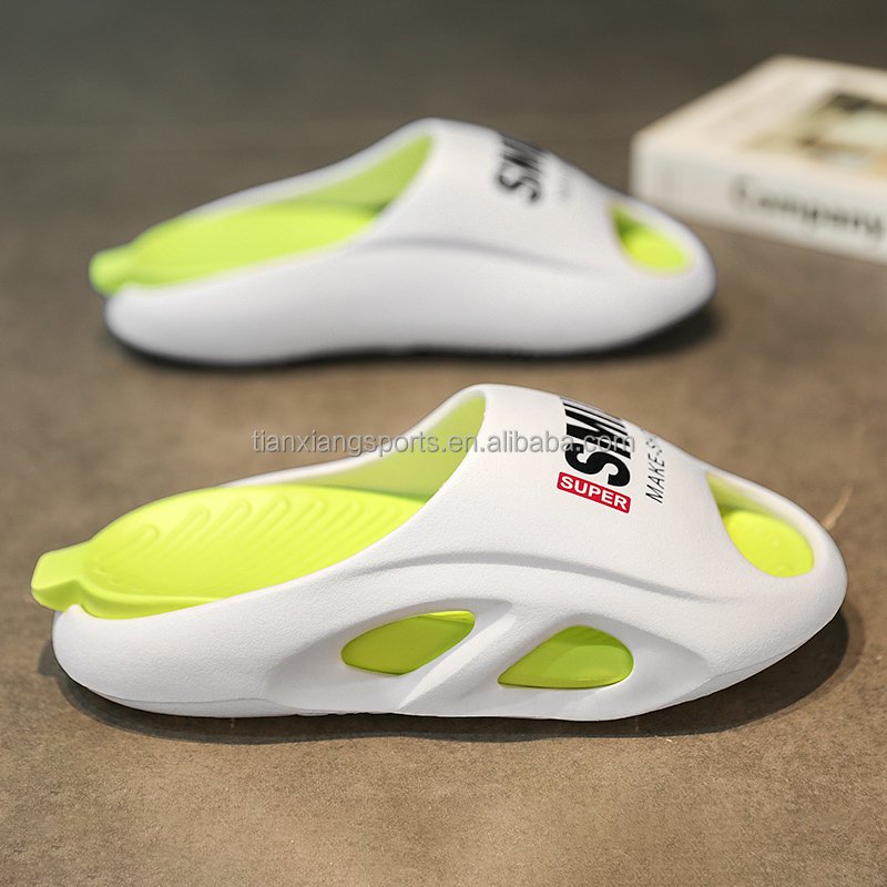 Factory Summer New Style Cool Men's Anti-slip Eva Flat Beach Slides Slippers Breathable slipper eva soft shoes mens brands