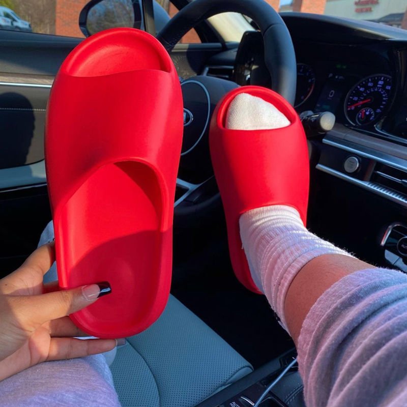 Good Quality Men Women Custom Logo Shoe Orange Red Green Purple Cartoon Authentic Wholesale Home Slipper Original Slides
