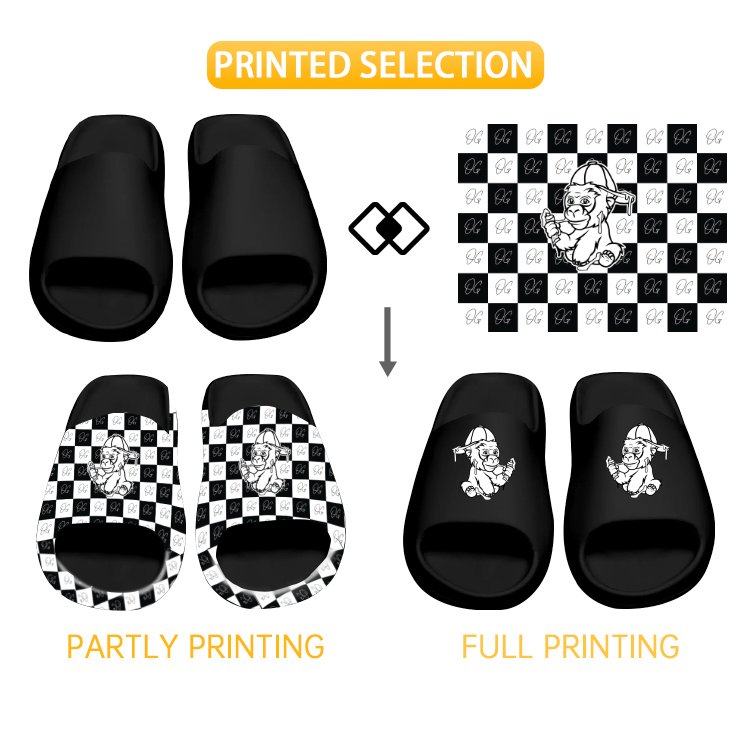 Good Quality Men Women Custom Logo Shoe Orange Red Green Purple Cartoon Authentic Wholesale Home Slipper Original Slides