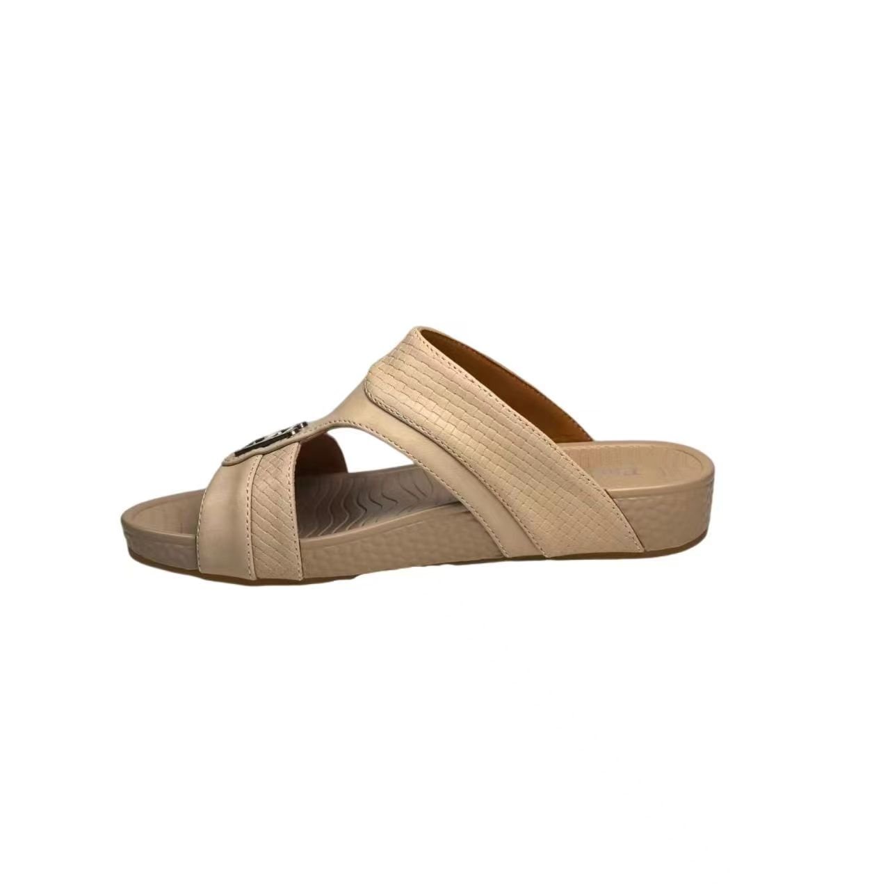 2024 update the latest drop of oriental men's sandals saudi arabic ksa style causal handmade high heel pu slippers