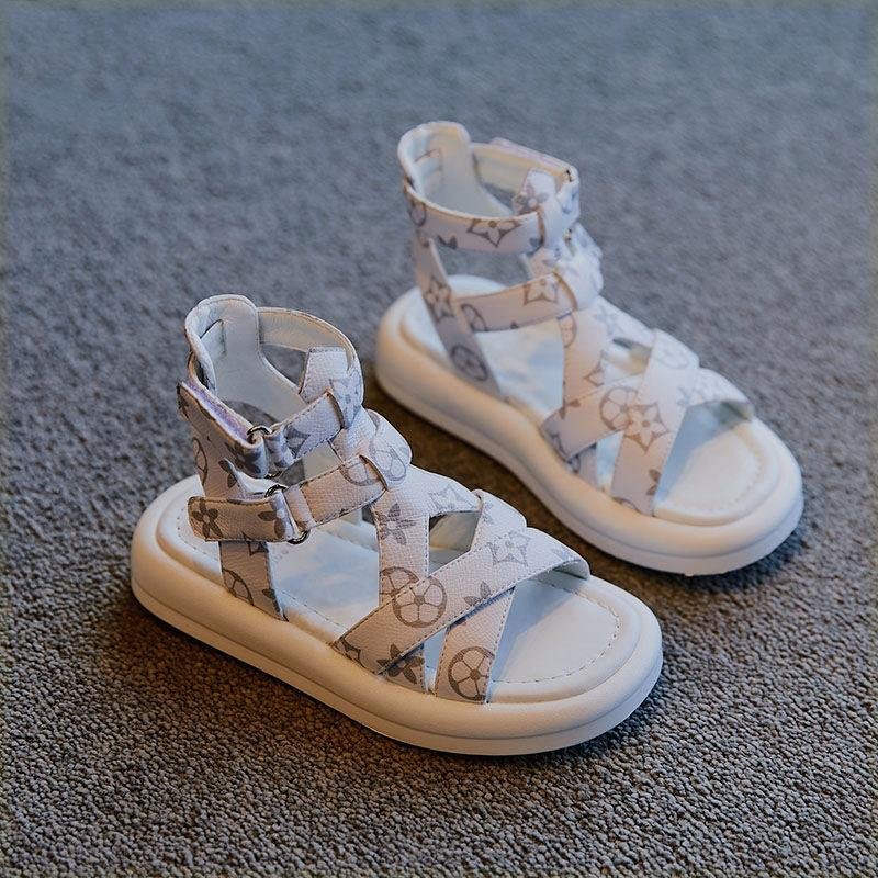 Girls' Large Sequin Sandals and slippers summer Outer Wear 2024 New Korean Style Children's Western Style Princess sandals