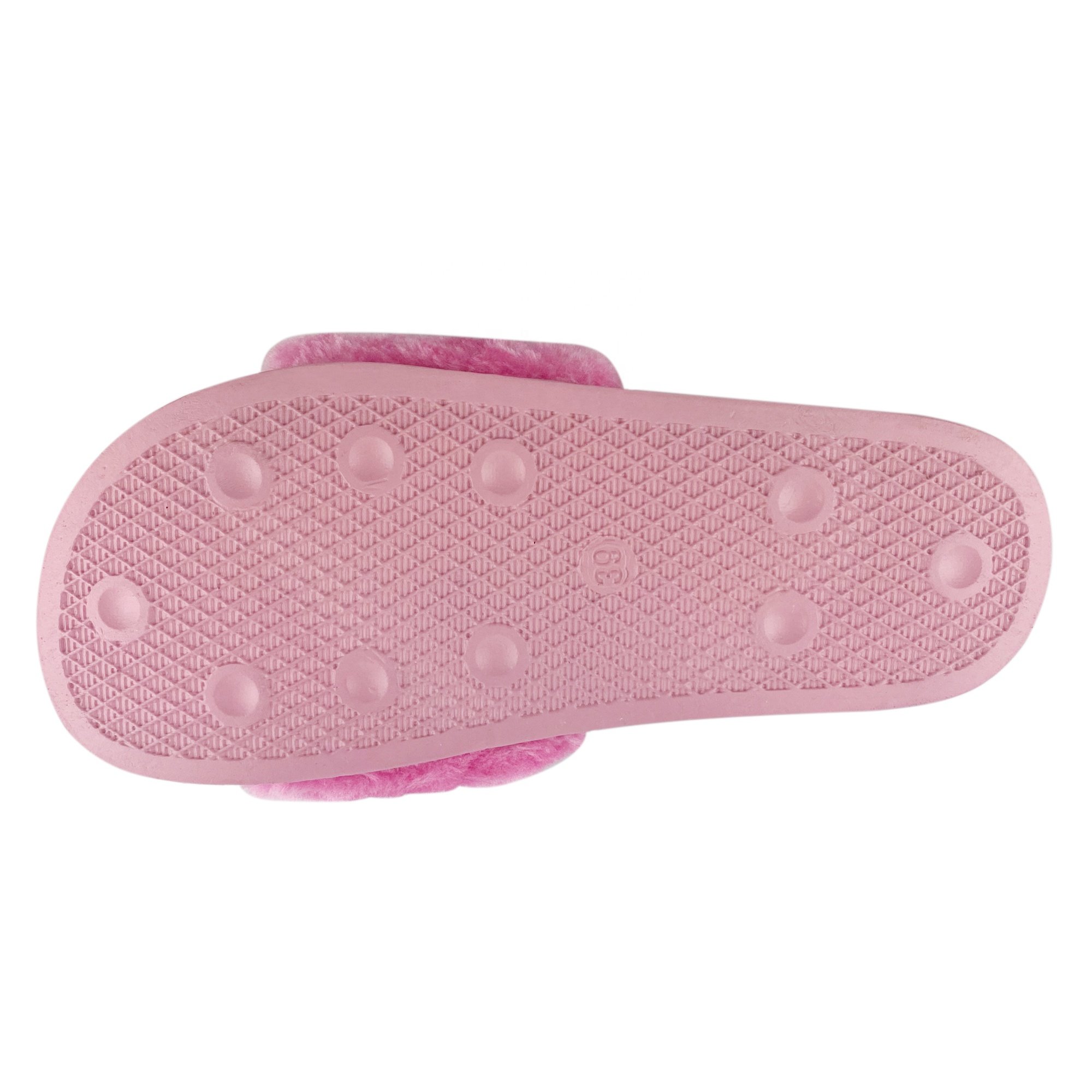 Greatshoe Ladies Fur slippers girls Slide Sandals Faux Fur pink sandals Slides Slipper Furry Plush Slippers Women