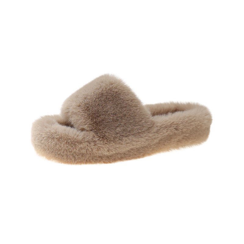 2023 Hot Sell Popular Warm Fur Sandals Cute Slide Ladies Sandals Women Furry Shoes Flat Fur Slide Slippers for women and ladies