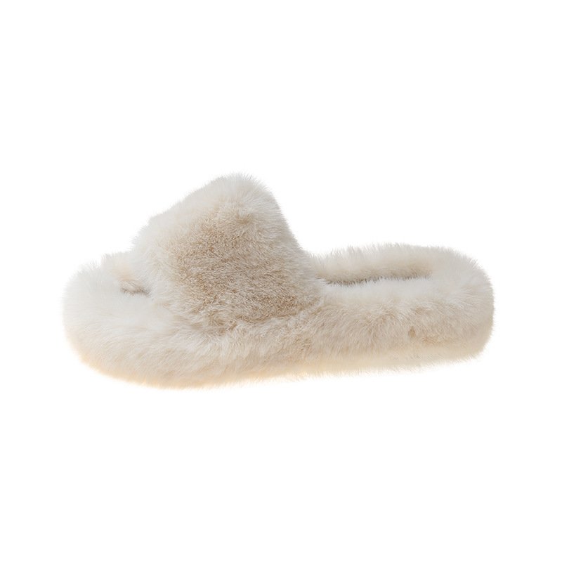 2023 Hot Sell Popular Warm Fur Sandals Cute Slide Ladies Sandals Women Furry Shoes Flat Fur Slide Slippers for women and ladies