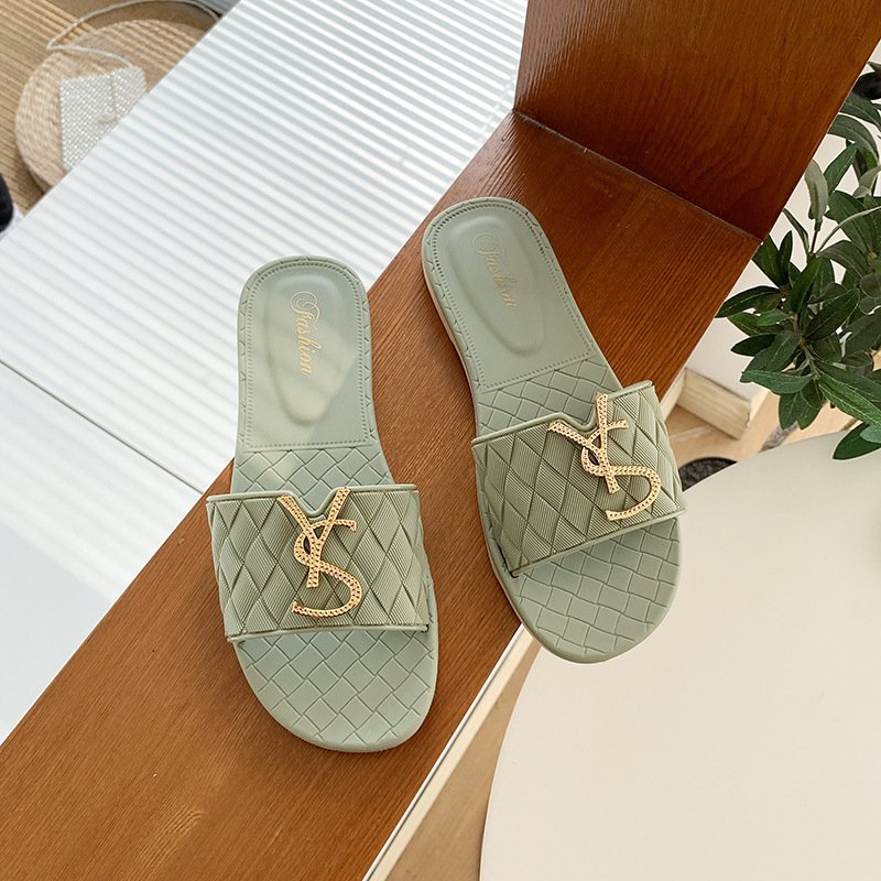 New arrival slipper bathroom non-slip eva flat slippers designer slides home slipper for women
