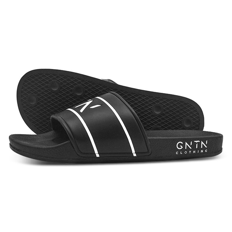 Greatslides Sandales De Plage Flat Sandals For Men,Comfy Slides Footwear Manufacturer,Custom 3D Embossed Slide Sandal