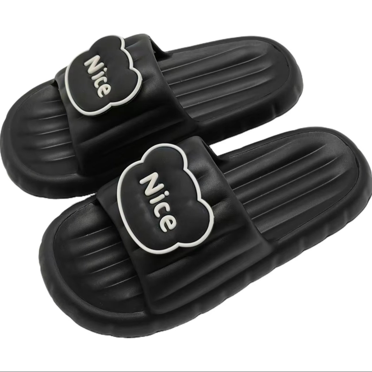 New Trending Men's EVA Soft Summer Slides Slippers Non-Slip Outdoor Beach Platform Sport Home Use with Open Toe Flat Style