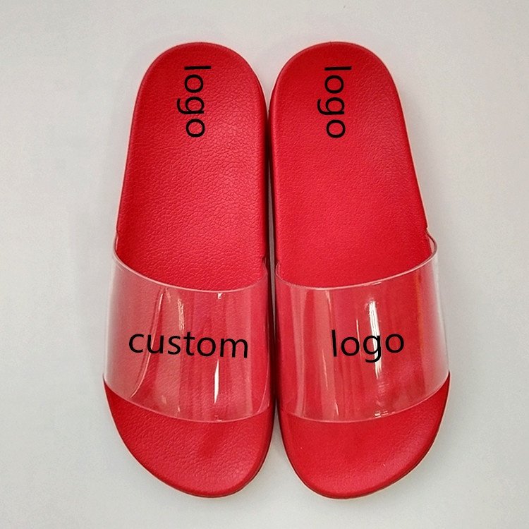 Beach comfort white pvc eva black glitter red blank plain oem custom logo slide sandal slipper women and men shoe manufacturer