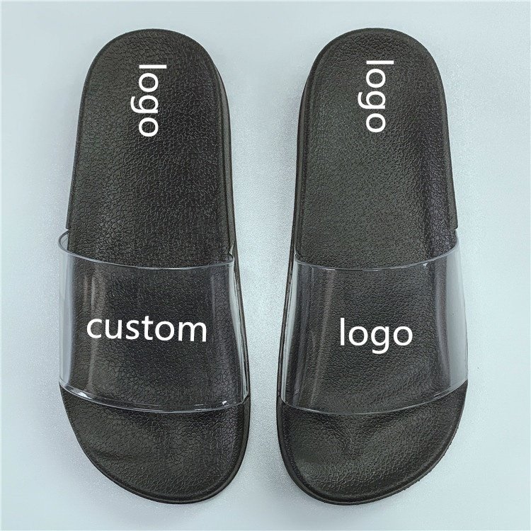 Beach comfort white pvc eva black glitter red blank plain oem custom logo slide sandal slipper women and men shoe manufacturer