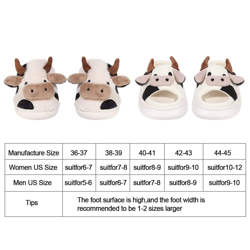 Custom Women's Men's Cow Slippers Pillow Sandals Cloud Slide Slippers Non-Slip Thick Sole Slippers