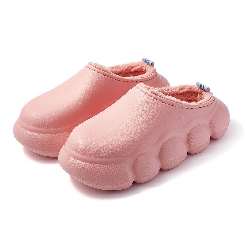 2023 Winter Slippers Warm Bear Slides Slippers for Men Women Waterproof Kitchen Plush Cotton Furry Sandals EVA Garden Shoes