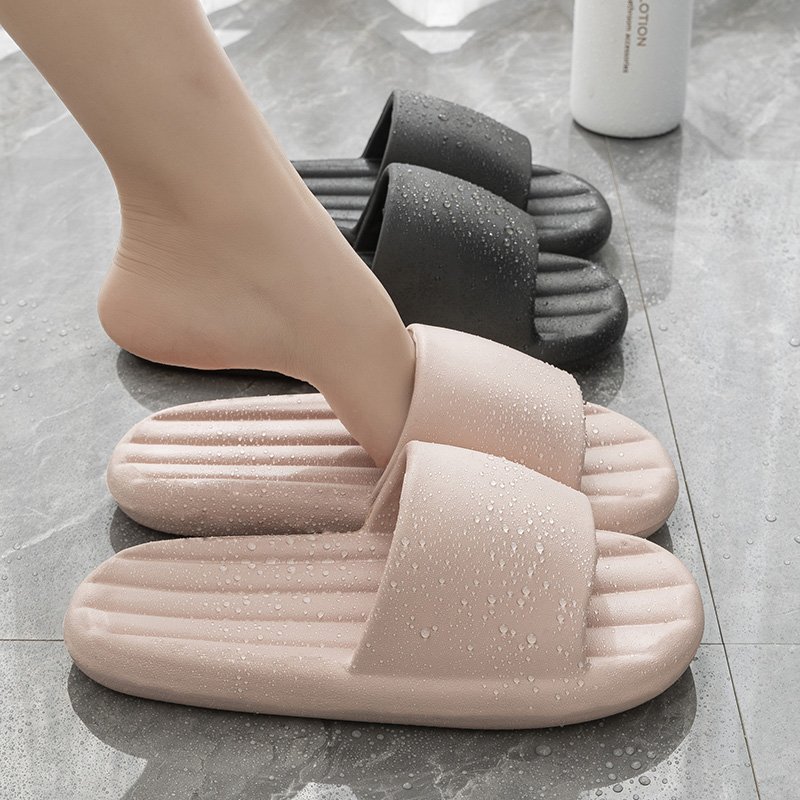 Non-slip Slippers Wholesale Colorful Soft Thick Sole Slides Slippers Flip Flops Women's Shoes Men's Shoes Bathroom